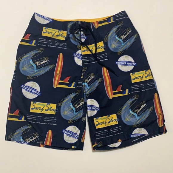 Nautica Men's Swim Trunks Shorts Surfboards Size 30 - Picture 1 of 7